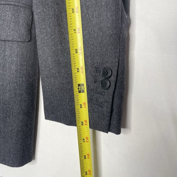 Zara Mens Jacket 42 Gray Wool Cashmere Old Money Business Quiet Luxury - Picture 7 of 9